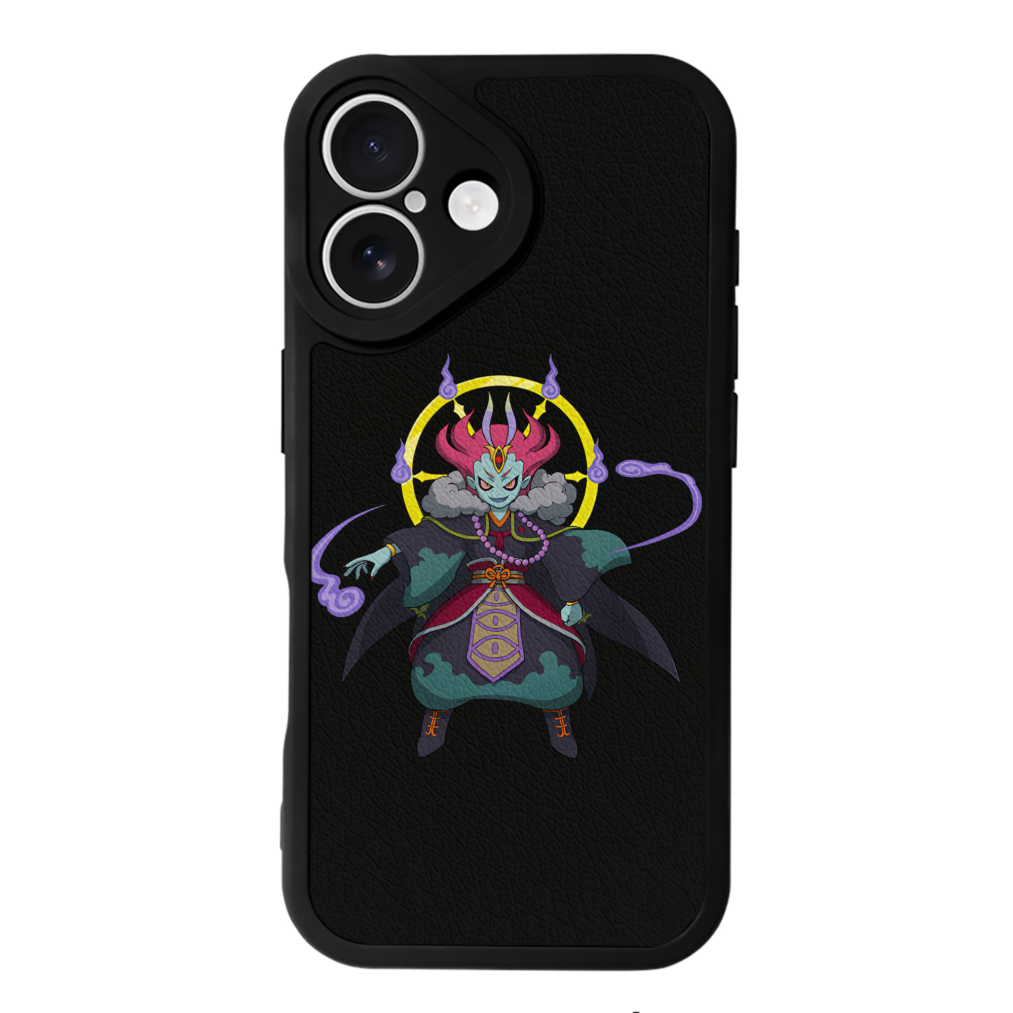 （画像用） 妖怪ウォッチ Yo-kai Watch 【iPhone 16シリーズ対応】シリコンスマホケース（レザー調） 材質：シリコン